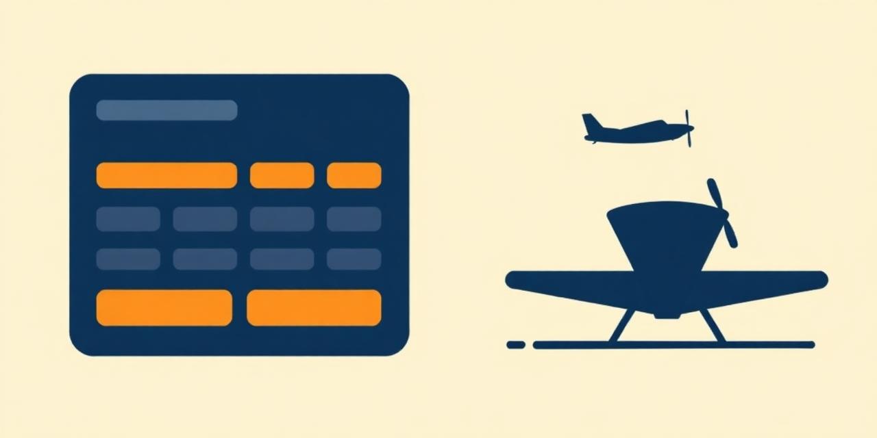 Logbook grid and aircraft illustration