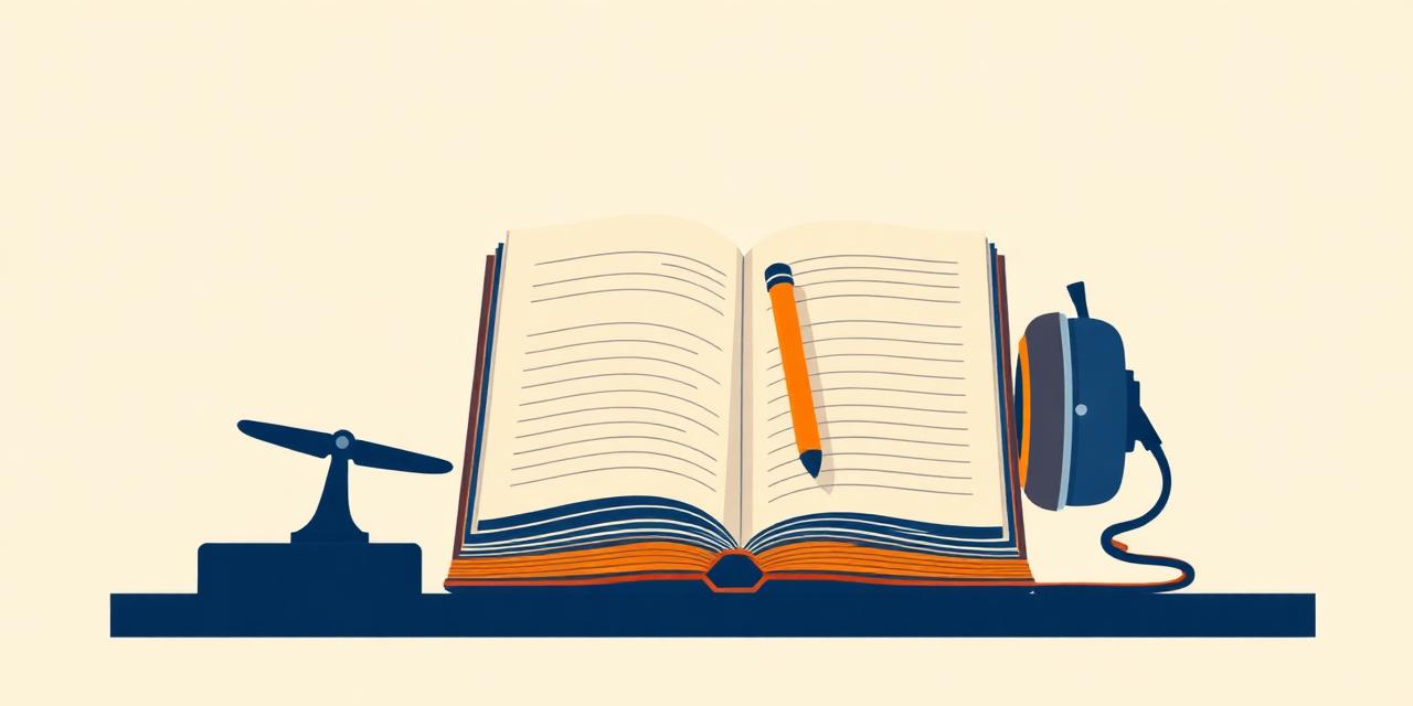 Open pilot logbook with headset and propeller